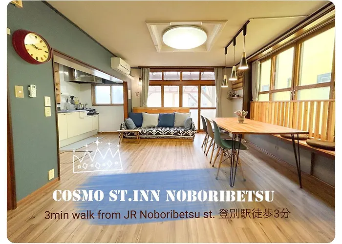 Cosmo St Inn Noboribetsu 3Min Walk From Jr Noboribetsu St
